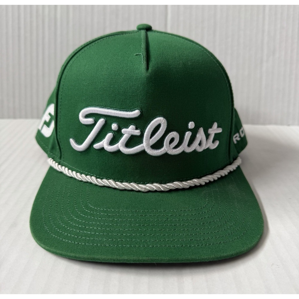 TITLEIST TOUR ROPE Snapback HAT PRO V1 FOOTJOY GREEN NEW WITH TAGS